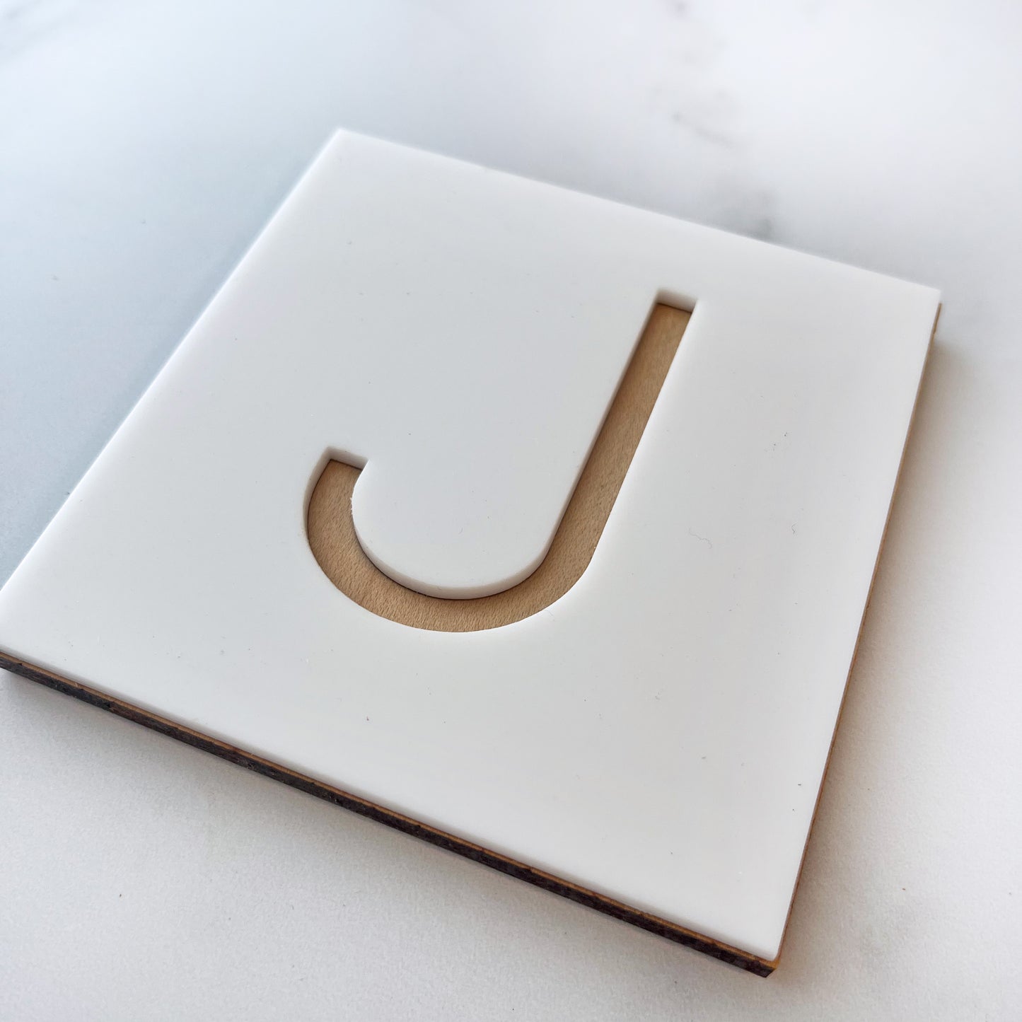 Modern Initial Coasters (Set of 4)