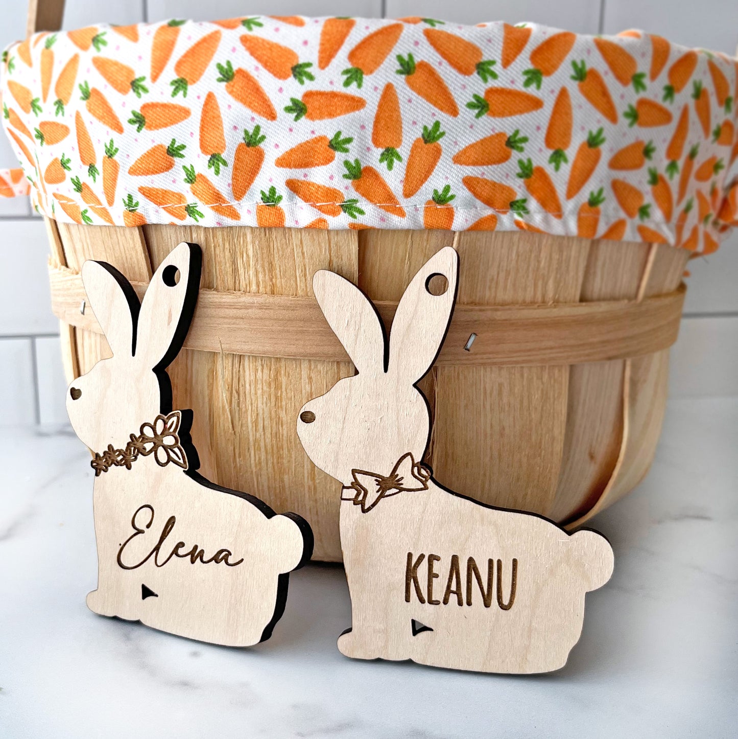 Boy and Girl Easter Basket Tags