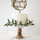 Personalized Seagrass and Reeds Cake Topper