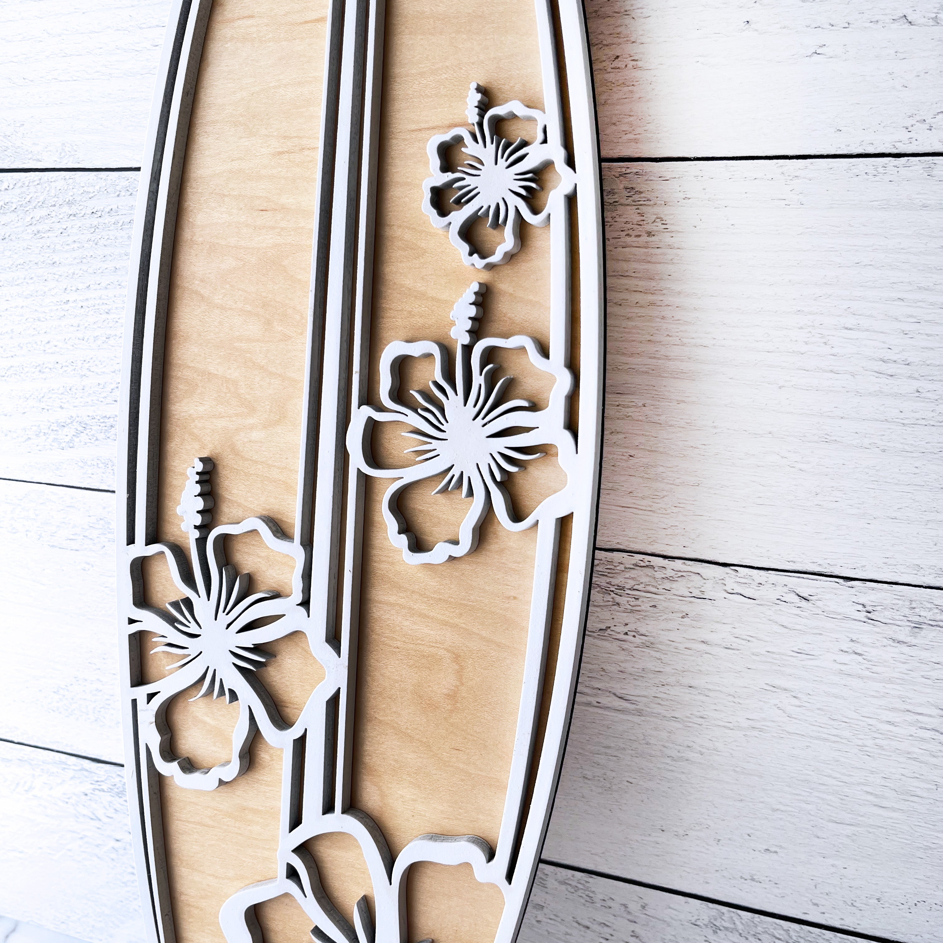 Wood Surfboard Wall Decor - Timber + Salt