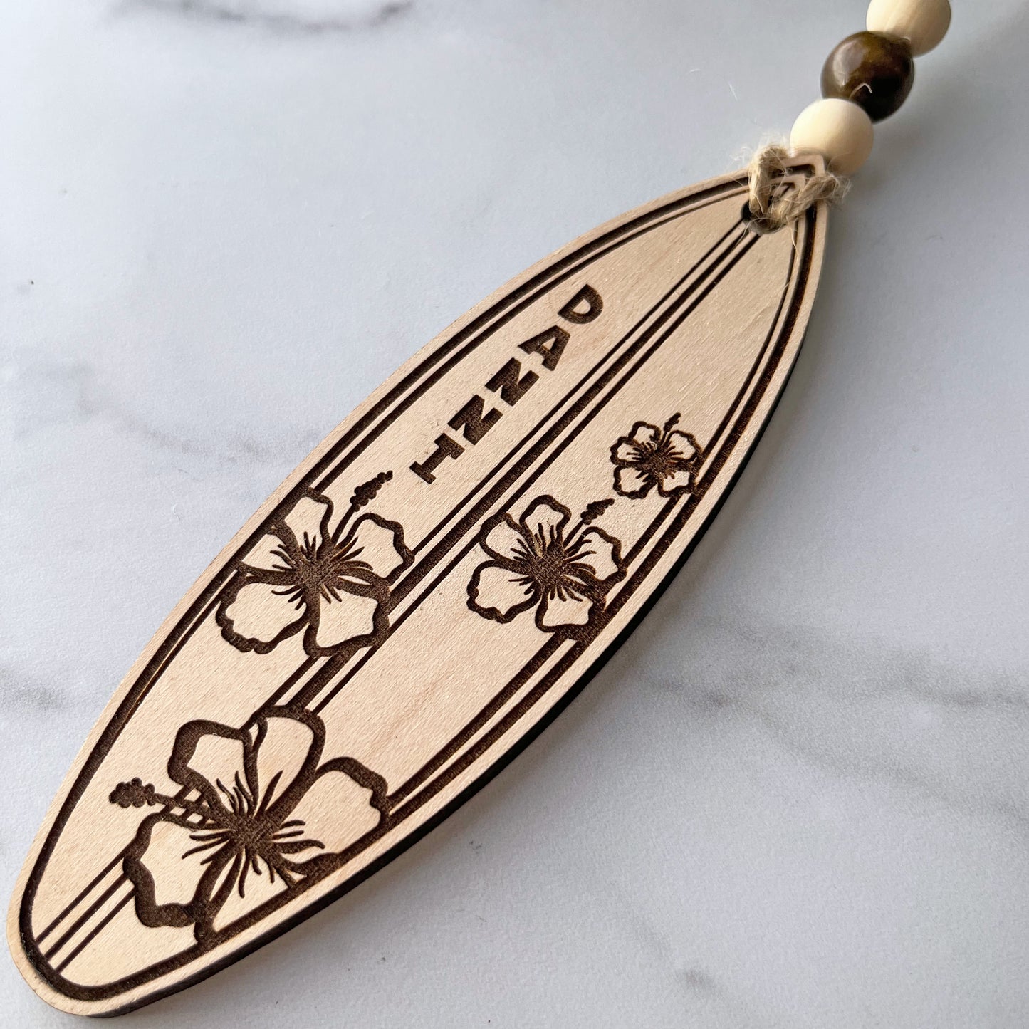 Personalized Engraved Surfboard Ornament